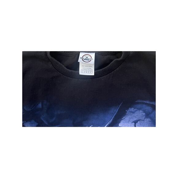 Vtg Liquid Blue Mens Dragon Print Short Sleeve Black T Shirt Large 2007 Grunge - Picture 7 of 9